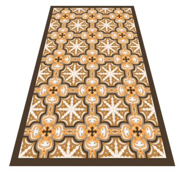 Tappeto pvc cucina grazioso emblema a stella - TenStickers