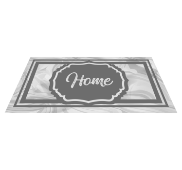 Zerbino pvc frase di saluto grigia - TenStickers
