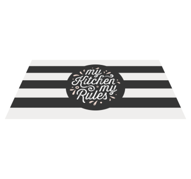 Tappeto pvc cucina la mia cucina le mie norme - TenStickers