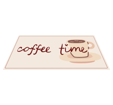 Tappeto pvc cucina tazza da caffè - TenStickers