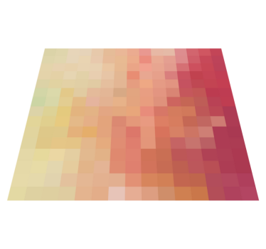 Tappeto in pvc mosaico Quadrati multicolori - TenStickers