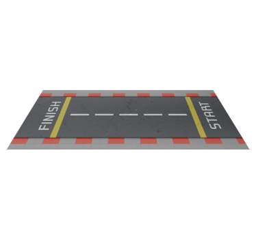 Tappeto vinile strade pista da corsa classica - TenStickers