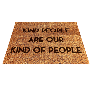 Zerbino pvc persone gentili benvenute - TenStickers