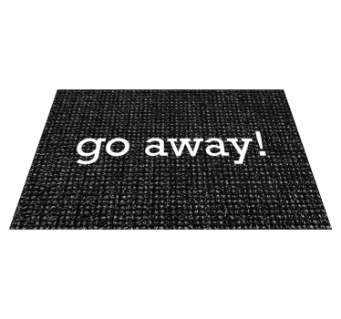 Zerbino pvc messaggio di partenza - TenStickers
