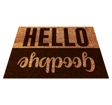 Zerbino pvc ciao arrivederci strutturato - TenStickers