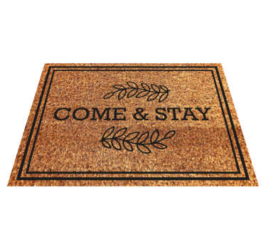 Zerbino pvc frase vieni e resta - TenStickers