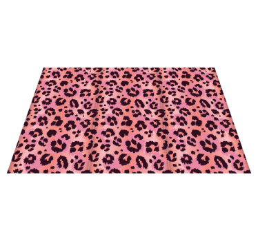 Tappeto vinile stampa animale leopardato rosa - TenStickers