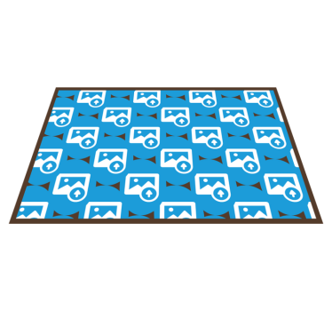 Tappeto vinile con nome modello di immagine - TenStickers