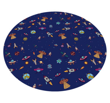 Tappeto vinile per bambini concetto di spedizione cosmica - TenStickers