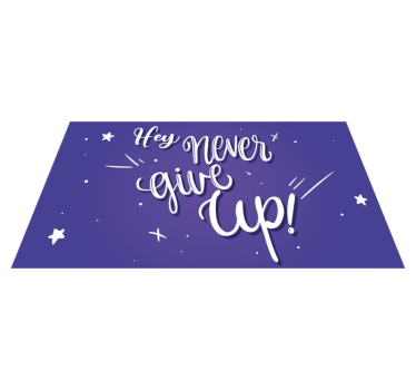 Tappeto vinile frase citazione perseverare - TenStickers