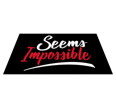 Tappeto vinile frase sembra impossibile - TenStickers