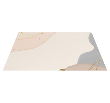 Tappeto vinile minimalista onde morbide astratte - TenStickers
