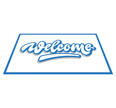 Zerbino pvc cartello di benvenuto - TenStickers