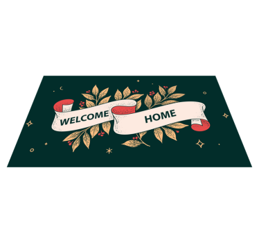 Zerbino pvc benvenuto stellato a casa - TenStickers