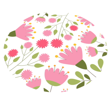 Tappeto vinile fiori delizia con motivo floreale - TenStickers
