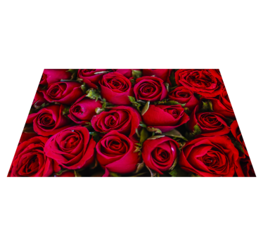 Zerbino pvc rose rosse vibranti - TenStickers