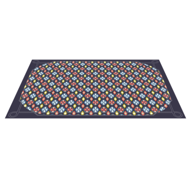 Zerbino pvc composizione di mosaico colorato - TenStickers