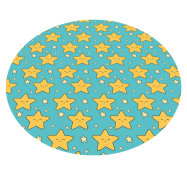Tappeto vinile per bambini allegro motivo a stella - TenStickers