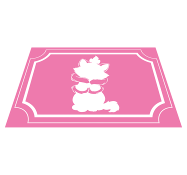 Tappeto vinile per bambini sagoma di gatto carino - TenStickers