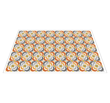 Tappeto in pvc stile geometrico quadrato - TenStickers
