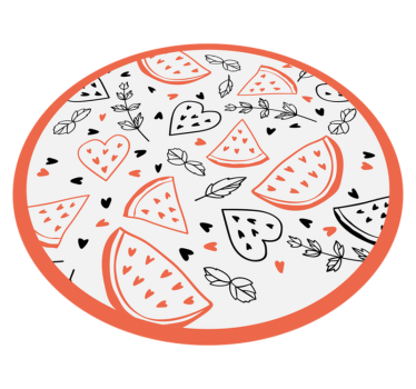 Tappeto vinile per bambini motivi a cuore dolce - TenStickers