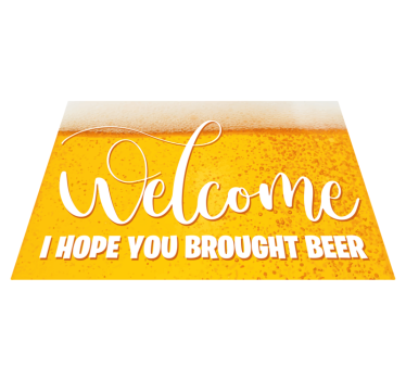 Zerbino pvc spero che tu abbia portato della birra - TenStickers
