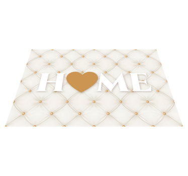Zerbino pvc trapuntatura casalinga sentita - TenStickers