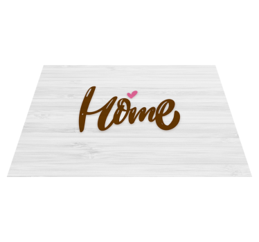 Zerbino pvc casa in legno con tettoia - TenStickers
