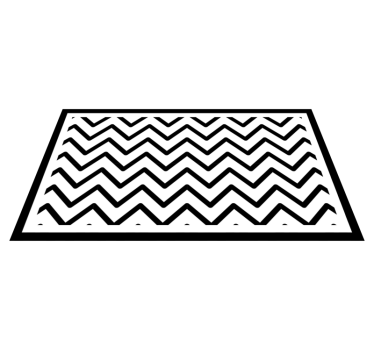 Zerbino pvc stile chevron - TenStickers