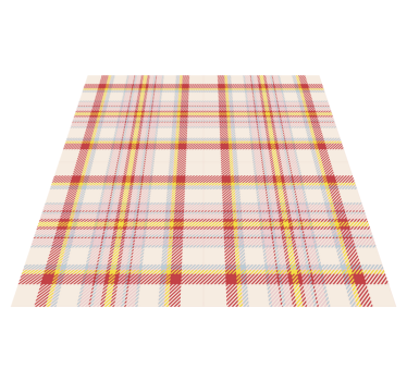 Tappeto vinile strisce stile scozzese - TenStickers