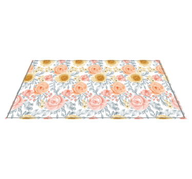 Zerbino pvc emblema del fiore - TenStickers