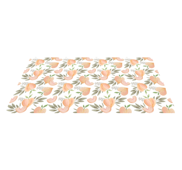 Tappeto pvc cucina composizione floreale di pesche - TenStickers