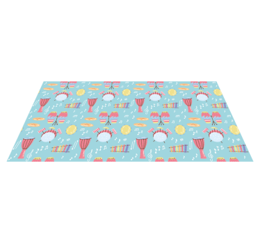 Tappeto vinile per bambini strumenti musicali divertenti - TenStickers