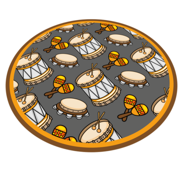 Tappeto vinile per bambini gioco di ritmi - TenStickers
