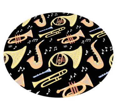 Tappeto vinile per bambini idea di strumento musicale - TenStickers