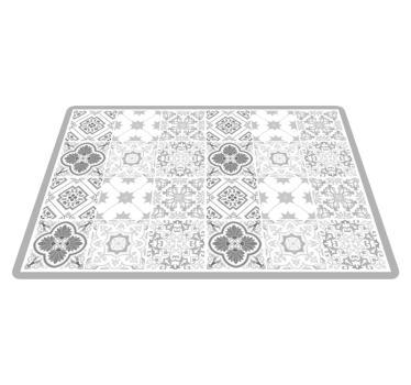 Tappeto vinile effetto marmo modello di piastrelle elegante - TenStickers