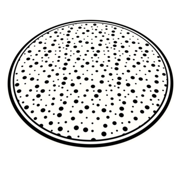 Tappeto vinile minimalista pois neri - TenStickers