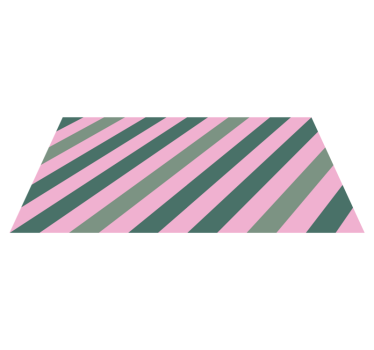Zerbino pvc strisce rosa diagonali - TenStickers