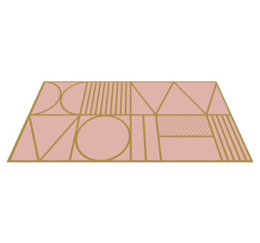 Tappeto vinile minimalista figure geometriche - TenStickers
