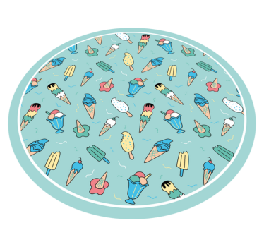 Tappeto vinile per bambini gioia del dolcetto congelato - TenStickers