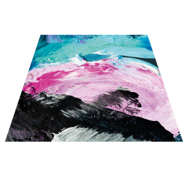 Tappeti vinile motivi esplosione di colori astratti - TenStickers