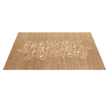 Zerbino pvc eleganza impreziosita da fiori - TenStickers