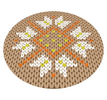 Zerbino pvc stile decorato floreale - TenStickers
