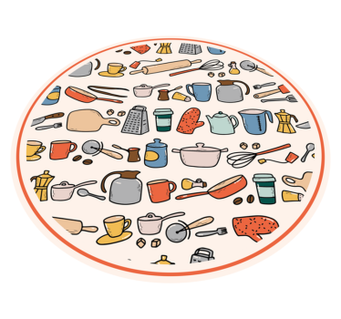 Tappeto pvc cucina collezione utensili da cucina - TenStickers