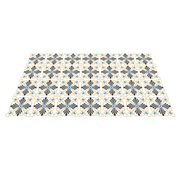 Tappeto vinile mosaico stile mosaico elegante - TenStickers