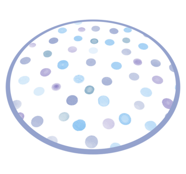 Tappeto vinile per bambini cerchi punteggiati vivaci - TenStickers