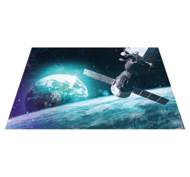 Tappetto vinile stelle esplorazione del viaggio galattico - TenStickers