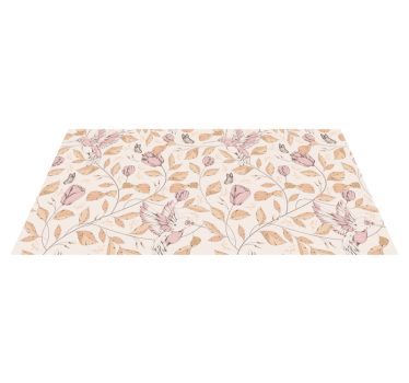 Zerbino pvc eleganza floreale pastello - TenStickers