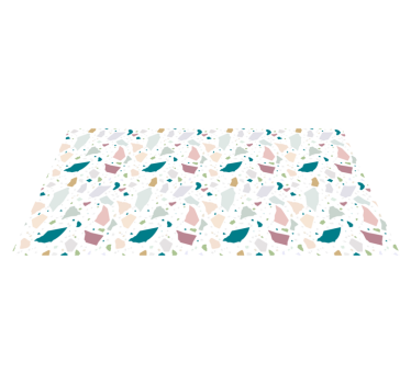 Tappeto vinile geometrico figure concettuali - TenStickers