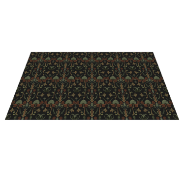 Tappeto in pvc retro/vintage ornate Botanical Patterns - TenStickers